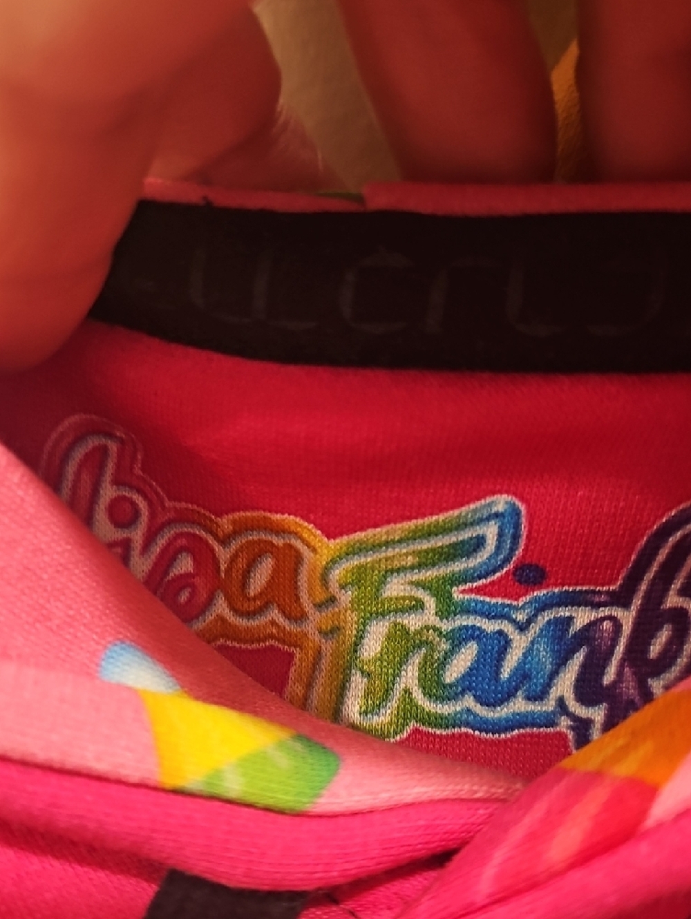 Lisa Frank Pink to Purple Halloween Pullover Hoodie - Picture 2 of 8